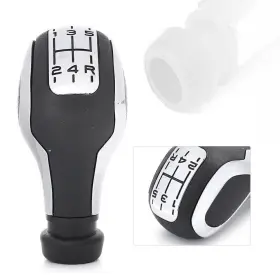 Abcfiveus 211000273817 Fit Peugeot 106 206 206cc 207 307 407 Manual Shift Knob Gear Handle Shifter Auto