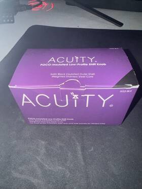 Acuity Instruments 1952-blk Poco Low-profile Ball Shift Knob Satin Black Insulated Outer Shell