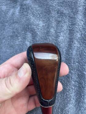 Acura 3129845 2001 2002 2003 2004 2005 2006 Mdx Wood Grain Leather Shift Knob Oem