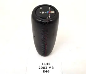 25162282210 Aftermarket Products For 01-03 Bmw E46 M3 Smg Transmission Gear Shifter Knob Leather Black