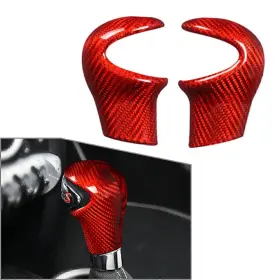 Air Rocket 463984294795 1 Pcs Carbon Fiber Red Gear Shift Knob Cover Trim For Mini Cooper R55 R56 R60