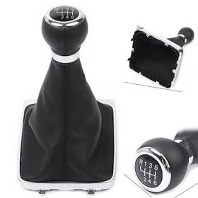Air Rocket 550735620955 Car 6 Speed Gear Shift Knob Boot Cover Stick Gaiter For Passat B6 1pc