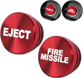 12453-he Alamscn Aluminum Eject Fire Missile Button Car Red Dark 12453-he Alamscn Aluminum Eject Fire Missile Button Car Red Dark