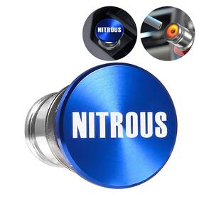 Alamscn 12622-he Button Car Cigarette Lighter Replacement Plug Nitrous Blue