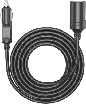 Am-ca5 Amacam 12v/24v Car Charger Extension-16.4ft Black Long Extension 16.4ft 1