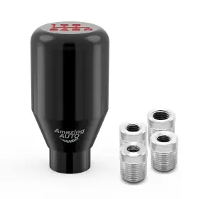 Amazing Auto 805983761722 Black 6 Speed Weighted Manual Universal Automatic Gear Shifter Shift Knobs Le