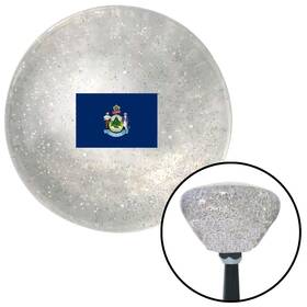 American Shifter Company 307033 Maine Clear Retro Metal Flake Shift Knob With M16x1.5 Insert Auto Manual