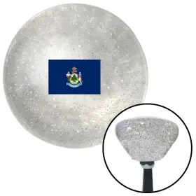 M16x1.5 American Shifter Company 307033 Maine Clear Retro Metal Flake Shift Knob With Insert Auto Manual M16x1.5 American Shifter Company 307033 Maine Clear Retro Metal Flake Shift Knob With Insert Auto Manual