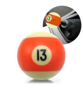 96057 American Shifter Company Billiard Pool Ball Custom Shift Knob With Machined Steel 16mm X 1.5in Insert