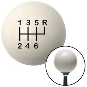 American Shifter Company Okp3cd3e8 White 6 Speed Shift Knob - 16mm X 1.50 For 1993-2002 Camaro And Firebird