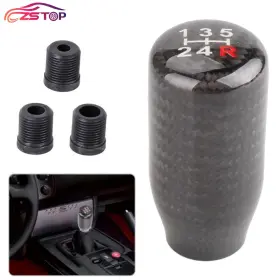 Sfn125-5-bk Annx Universal 5 Speed Black Real Carbon Fiber Manual Gear Shift Knob Shifter Lever Sfn125-5-bk Annx Universal 5 Speed Black Real Carbon Fiber Manual Gear Shift Knob Shifter Lever