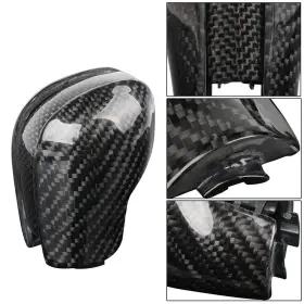 Sfn160-cf Annx Carbon Shift Knob Gear Side Cover Trim For Vw Golf Jetta Mk6 Mk7 Passat B7 B8