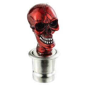 Arenbel Arl003c Skull Shape Push Button Automatic Car Cigarette Lighter Plug Red