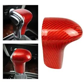 Astore 310003439296 1x Red Carbon Fiber Shift Knob Cover Shell For Audi A4 A5 Q5 Q7 A6 A7 S6 S7 Us