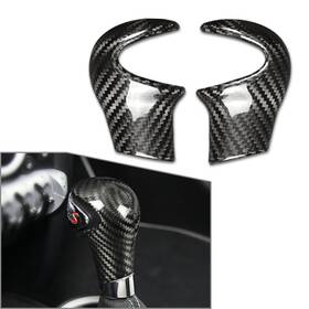 Astore 550730770297 1 Pcs Carbon Fiber Black Gear Shift Knob Cover Trim For Mini Cooper R55 R56 R60