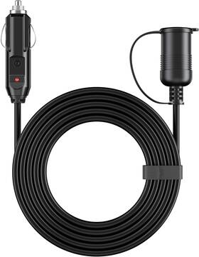 Astroai 700713359517 12ft/12v Cigarette Lighter Extension Cord Male To Female Black