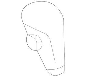 Audi 4f1-713-141-n-tah Genuine Shift Knob