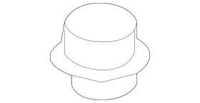4l0-919-069 Audi Genuine Knob 4l0-919-069 Audi Genuine Knob
