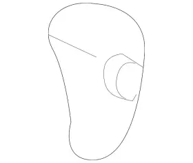 8e1-713-141-ab-skh Audi Genuine Shift Knob
