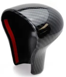 8k1713139s Audi Carbon Fiber Pattern Shift Knob Cover Shell For 13-16 A4 A5 Q7 12-15 A6 A7
