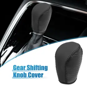 Automall Tech 726215279009 Car Gear Shifting Knob Cover Lever Trim For Honda Civic 10th Gen 2016-2021 Black