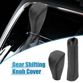 Automall Tech 726215744620 Gear Shifting Knob Cover Hand Brake Set For Toyota Corolla 14-18 Black