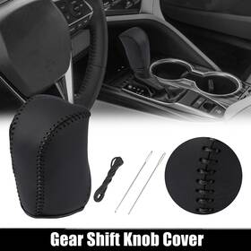 Automall Tech 734301079730 Black Faux Leather Gear Shift Knob Cover For Toyota Camry 2007-2011