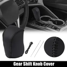 Automall Tech 734301079730 Black Faux Leather Gear Shift Knob Cover For Toyota Camry 2007-2011