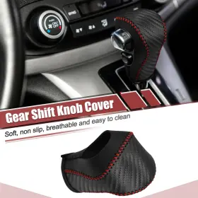 Automall Tech 745065251454 Gear Shift Knob Cover Protector Carbon Fiber Pattern For Honda Crv 2015-2016