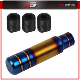 Autopuppy Au166370py01 Blue Aluminum Auto Car Manual Universal Gear Shift Knob Lever Head 18cm
