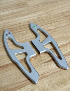 Autotecknic Atk-bm-0165-bs Competition Shift Paddles Silver - Bmw E9x M3 E70 X5m E71 X6m
