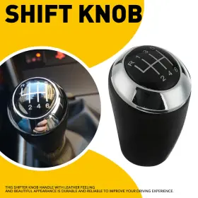Auxito 3 2003-2017 Chrome Manual 6 Speed Gear Shift Stick For Mazda Knob 5 Cx-7 Mx-5