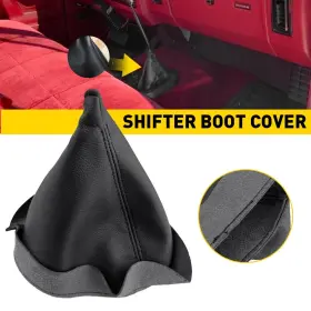 Hdfct-w150-84-93b Auxito Transfer Case 4x4 Shifter Shift Boot Cover For 1984 85-1993 Dodge W150 W250 W350