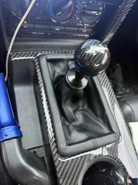 Sk-006cfbl-3t4p7 Awesomecarparts 2 Inch Spherical Shift Knob Carbon Fiber Blue For 5-speed Manual Transmission 10x1.5