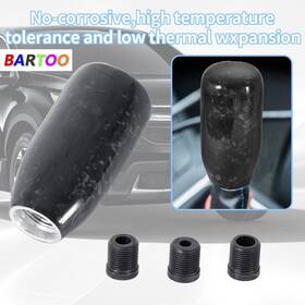 Bartoo Rs-sfn091 Universal Real Carbon Fiber Manual Throw 6/5 Speed Shift Shifter Knob
