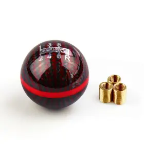 Sfn013-6-bk-re Batu Shift Knob For Honda Crz S2000 Accord 6 Speed Mugen Carbon Fiber Ball Car Gear