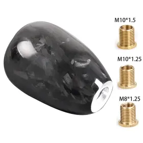 Sfn092-us Batu 2.4 Inch /61mm Forged Carbon Fiber Car Gear Shift Knob Oval Style Shifter Head Lever
