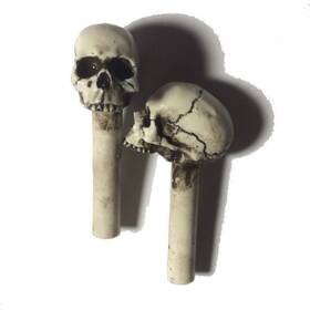 Bawdypartz Sk015-a Made In Usa Hot Rat Skull Door Lock Knobs Shift Pins Skeleton Rod Punk Goth 15a
