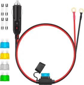 Bbhejj 787353252774 12awg Heavy Duty Cigarette Lighter Plug 3.3ft Male
