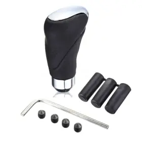 Bfg022 Bcsmmcar Leather Automatic Auto Car Gear Stick Shift Knob Shifter Lever Cover Accessories