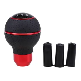 Mt-r002 Bcsmmcar 5 Speed Car Manual Shifter Leather Gear Stick Shift Knob Head Handle Accessories