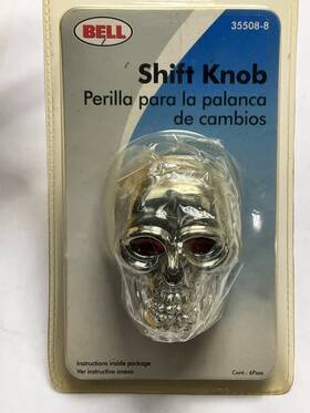 Bell 35508-8 Universal Chrome Skull Shift Knob