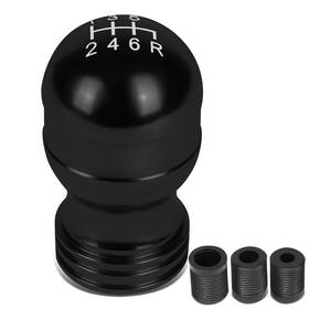 Bezt Shkn-001 Universal Aluminum Shift Knob Black Teardrop Shape Design With Thread Adapters