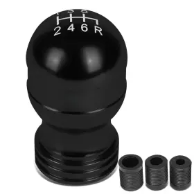 Shkn-001 Bezt Universal Aluminum Shift Knob Black Teardrop Shape Design With Thread Adapters