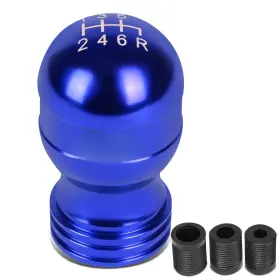 Shkn-002 Bezt Universal Aluminum Shift Knob Blue Teardrop Shape Design With Thread Adapters