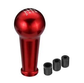 Bezt Shkn-019 Red Aluminum Ball Teardrop Style 6-speed Manual Shift Knob M8/m10/m12 Adapter
