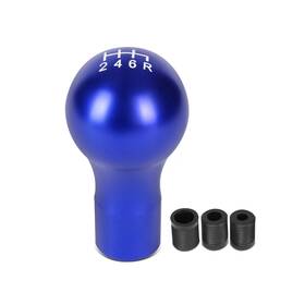 Bezt Shkn-026 Spherical Teardrop Aluminum Manual 6-speed Shift Knob With Thread Adapters Blue