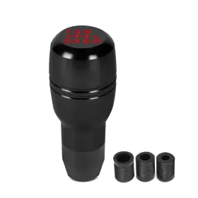Shkn-029 Bezt Barrel Type Cylindrical Aluminum Manual 6-speed Shift Knob Thread Adapters Black