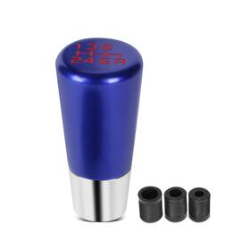 Bezt Shkn-034 Tapered Cylindrical Aluminum Manual 6-speed Shift Knob Thread Adapters Blue