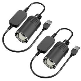 Bfxm Bfxm-clc-usb-a-2 Usb To Cigarette Lighter Adapter 10w Male 12v Usb-a 2